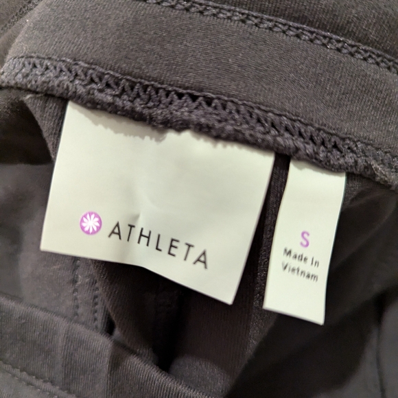 Athleta Joggers Crop black S Zip pockets Pants - Picture 5 of 10